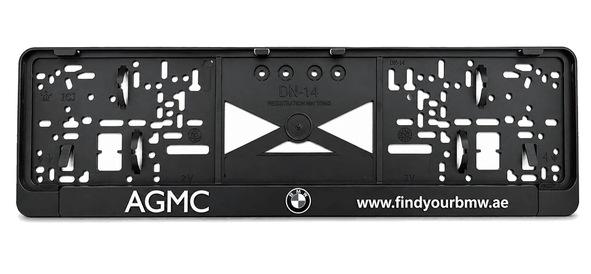 AGMC BMW number plate holder by MOTTO Automotive