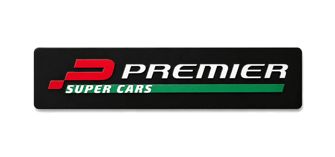 Premier Supercars showroom plate